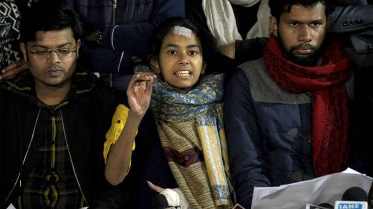JNUSU की अध्यक्ष आइशी घोष (फोटो- ANI)