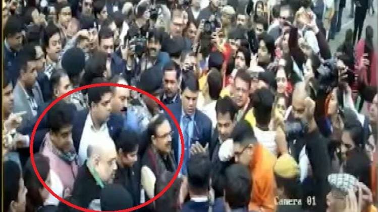 सीसीटीवी में कैद गृह मंत्री अमित शाह