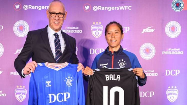 Bala Devi Signs For Rangers (Twitter)
