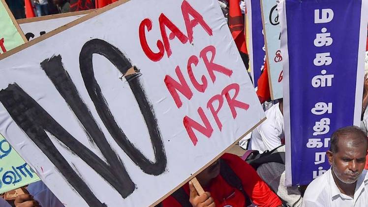 सीएए, एनपीआर और एनआरसी का विरोध लगातार जारी है (फाइल फोटो: PTI)