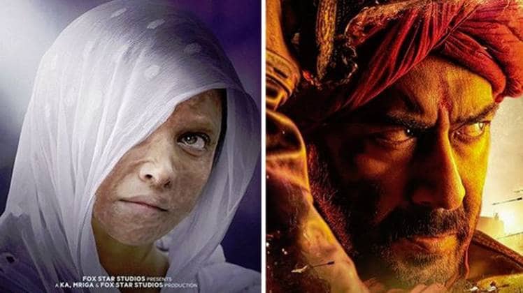 Box Office Collection Prediction छपाक-तानाजी का पोस्टर