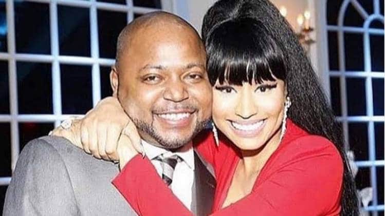 निकी मिनाज अपने भाई जेलानी मिनाज  के साथ 