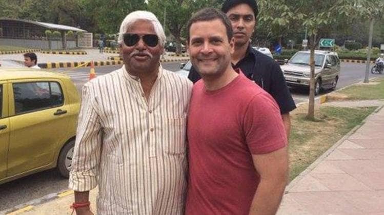 राहुल गांधी के साथ महाबल मिश्रा