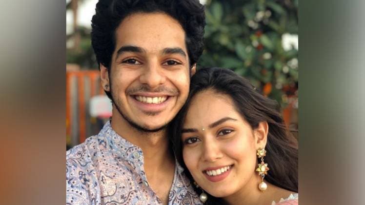 ईशान खट्टर भाभी मीरा राजपूत के साथ 