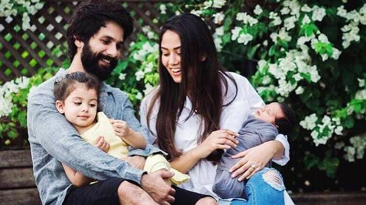 मीशा;जैन के साथ मीरा राजपूत और शाहिद कपूर 