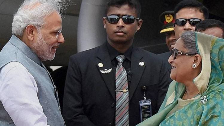 पीएम मोदी और शेख हसीना (फोटो-पीटीआई)