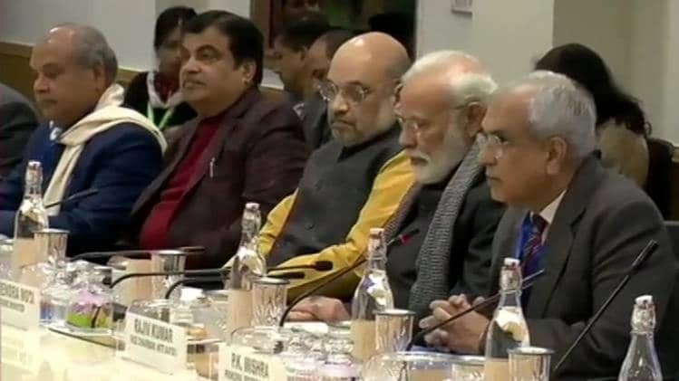 बजट पर पीएम मोदी का मंथन (फोटो: ANI)