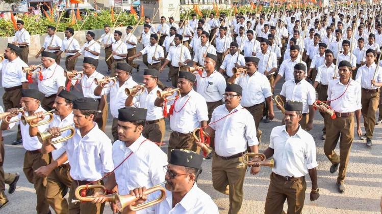 Delhi election 2020: संघ कार्यकर्ता ( फाइल फोटो- PTI)