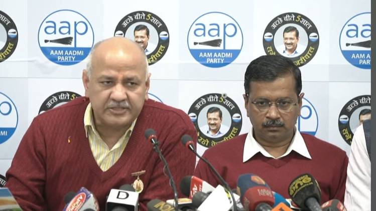 Delhi Elections 2020: मनीष सिसोदिया और अरविंद केजरीवाल