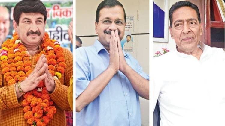 Delhi Elections 2020: मनोज तिवारी, अरविंद केजरीवाल, सुभाष चोपड़ा