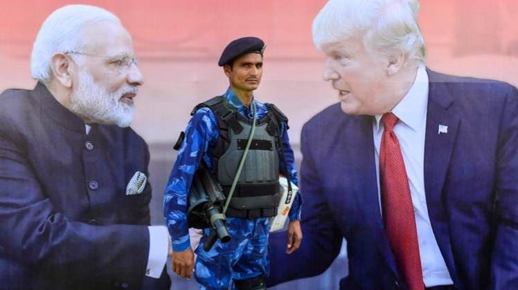 आगरा में ट्रंप की सुरक्षा के लिए कड़े इंतजाम (फोटो- पीटीआई)