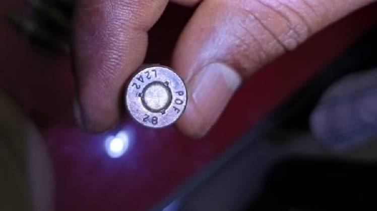 कुथालुपुझा इलाके में मिली गोलियां 