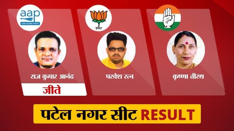 Patel Nagar Assembly Election Result 2020 