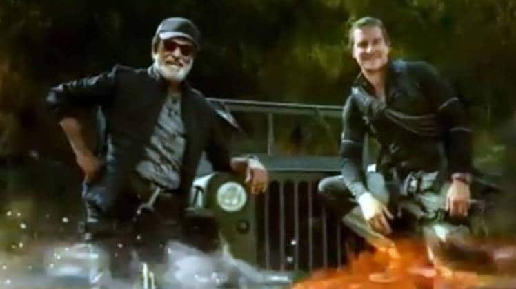 रजनीकांत और बेयर ग्रिल्स सोर्स ट्विटर