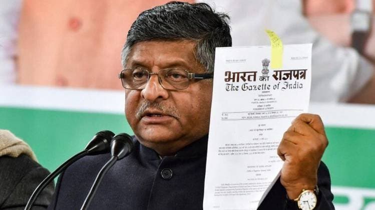 केंद्रीय मंत्री रविशंकर प्रसाद (PTI)