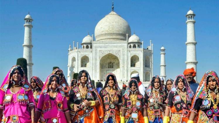  Trump Taj Mahal Visit: आगरा में बृज, अवध,कृष्ण-राधा और अन्य थीम पर परफॉर्म कर करेंगे स्वागत (फोटो-PTI) 