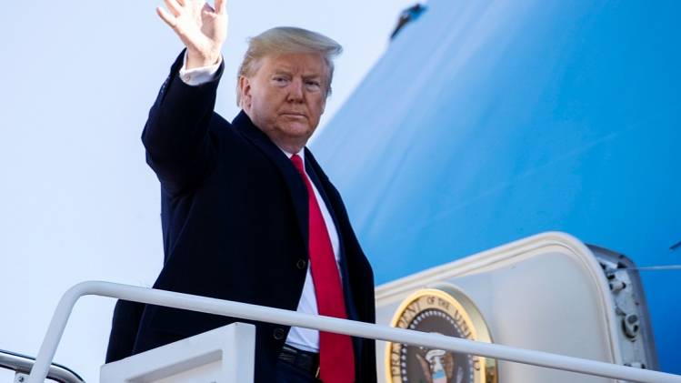 दो दिवसीय भारत दौरे पर पहुंचे राष्ट्रपति डोनाल्ड ट्रंप (PTI)