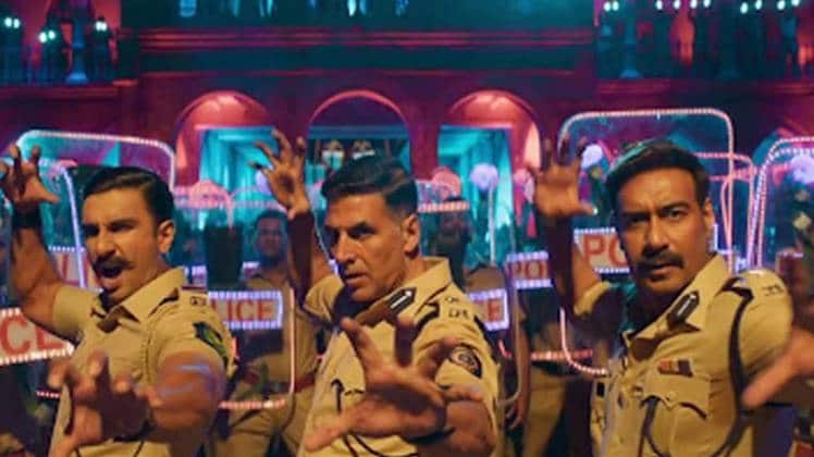 रणवीर सिंह, अक्षय कुमार और अजय देवगन सोर्स यूट्यूब