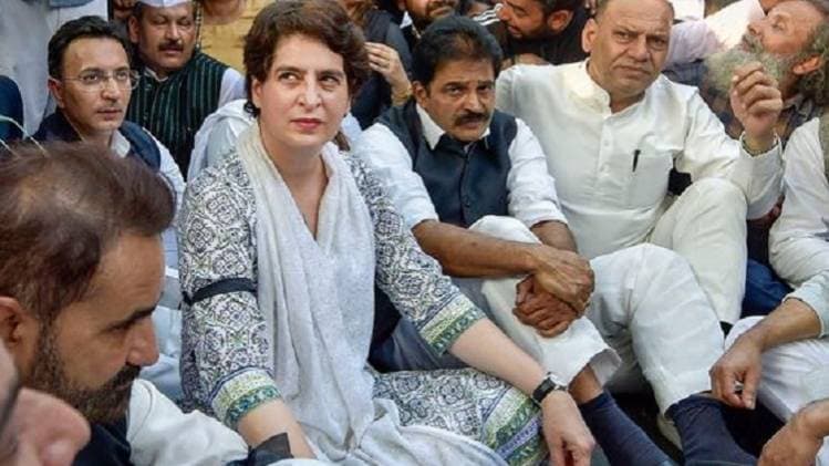 कांग्रेस की राष्ट्रीय महासचिव प्रियंका गांधी