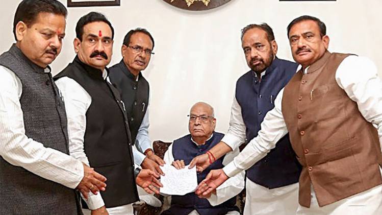 राज्यपाल से मिले भाजपा के नेता