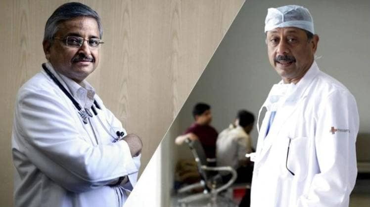 डॉ रणदीप गुलेरिया और डॉ नरेश त्रेहन (दाएं)