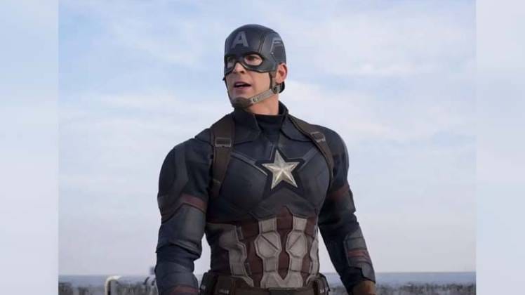 कैप्टन अमेरिका के किरदार में क्रिस