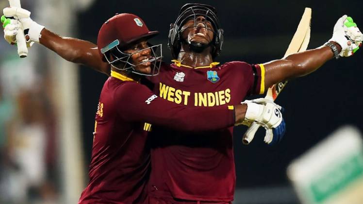 A miraculous display of big hitting by Carlos Brathwaite 