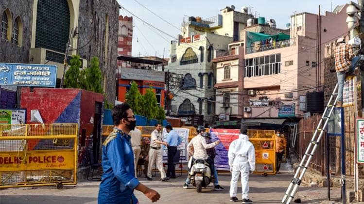 पुरानी दिल्ली के चांदनी महल इलाके को भी किया गया था सील (फोटोः PTI)