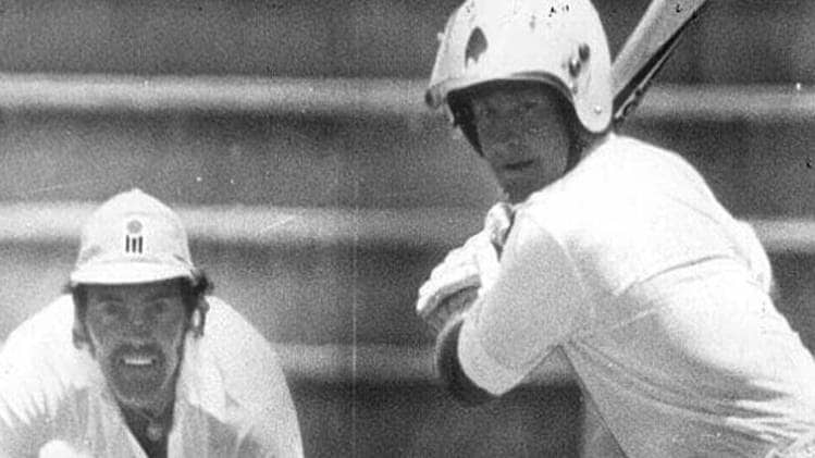 Dennis Amiss in action for England in the World Series.