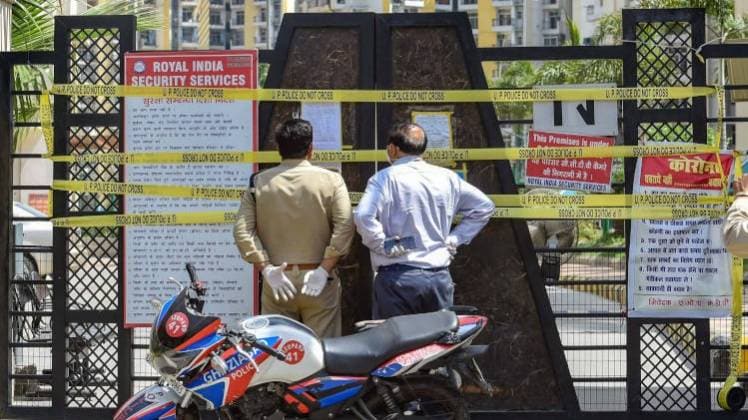 गाजियाबाद के कई इलाके बने कोरोना हॉटस्पॉट (Courtesy- PTI)