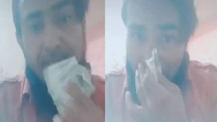 शख्स ने इसका वीडियो सोशल मीडिया पर अपलोड कर दिया