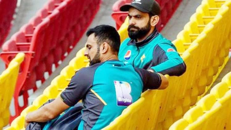 मो. हफीज और शोएब मलिक (Getty)