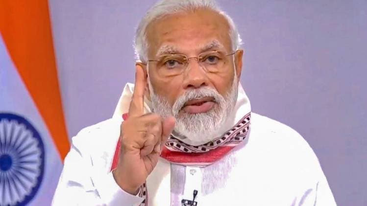 पीएम नरेंद्र मोदी ने कहा कि दुनिया कोविड-19 से एक साथ लड़ रही है(फोटो-PTI)