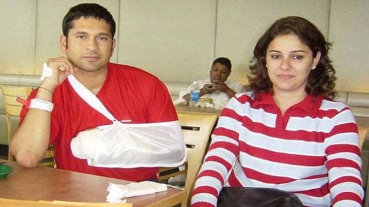  Sachin Tendulkar- tennis elbow injury (File photo)