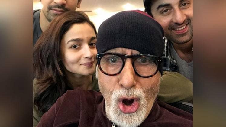 अमिताभ बच्चन, आलिया भट्ट और रणबीर कपूर