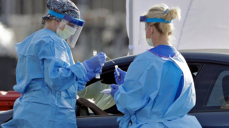 अमेरिका में कोरोना वायरस का कहर (PTI)