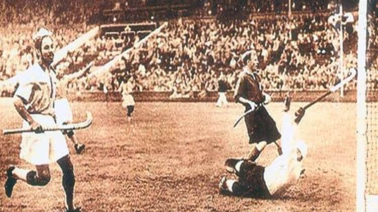 Balbir Singh Sr. in 1948 during the London Olympic Games.