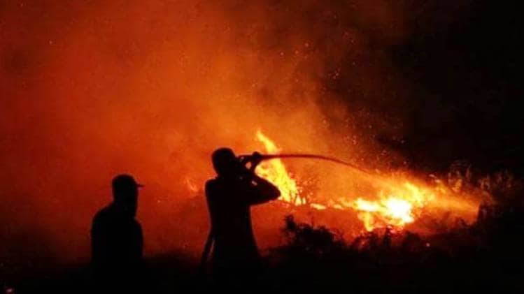 कीर्ति नगर के एक इलाके में लगी भीषण आग (फाइल फोटो) 