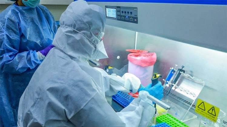 कोरोना मरीजों के सैंपलों की जांच (फाइल फोटो-PTI)