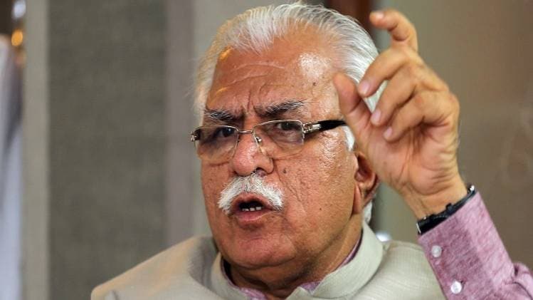 e-Agenda Aajtak में अपनी बात रखते हरियाणा के मुख्यमंत्री मनोहर लाल खट्टर.