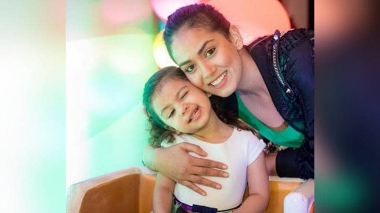 मीरा राजपूत और बेटी मीशा