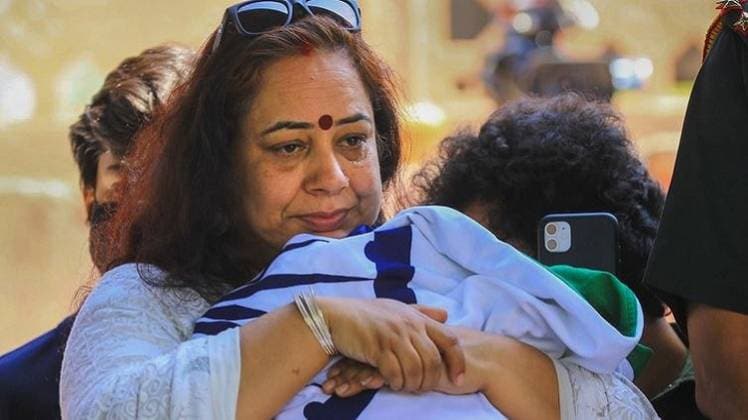 शहीद कर्नल आशुतोष शर्मा की पत्नी पल्लवी शर्मा (PTI) 