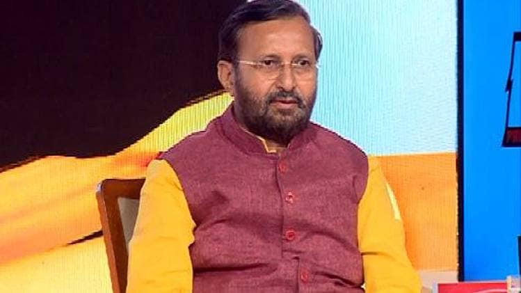 e-एजेंडा आजतक कार्यक्रम में केंद्रीय पर्यावरण मंत्री प्रकाश जावड़ेकर.