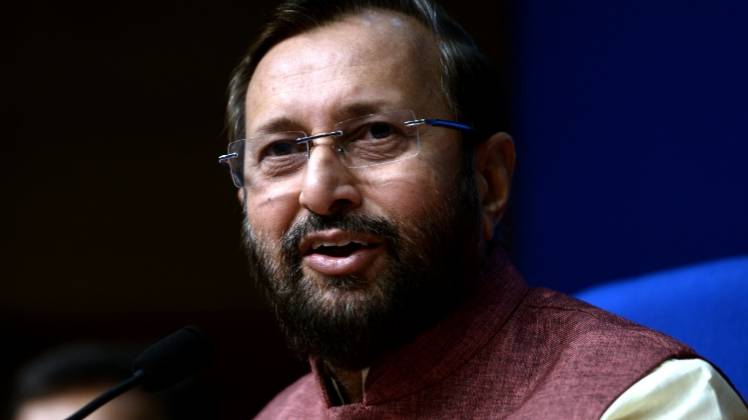 केंद्रीय सूचना प्रसारण मंत्री प्रकाश जावड़ेकर (Photo:India Today)