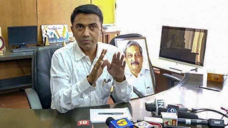  गोवा के मुख्यमंत्री प्रमोद सावंत (फाइल फोटो-PTI)