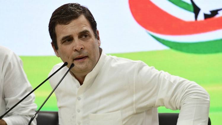 कांग्रेस नेता राहुल गांधी ने मोदी सरकार को घेरा (PTI)