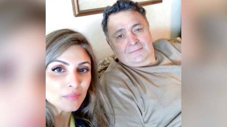 रिद्धिमा कपूर और ऋषि कपूर