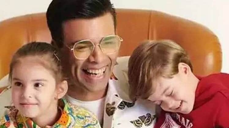 बच्चों संग करण जौहर