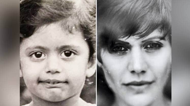 मंद‍िरा बेदी और उनके बचपन की फोटो
