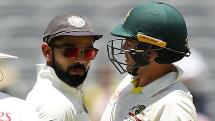 Virat Kohli and Tim Paine